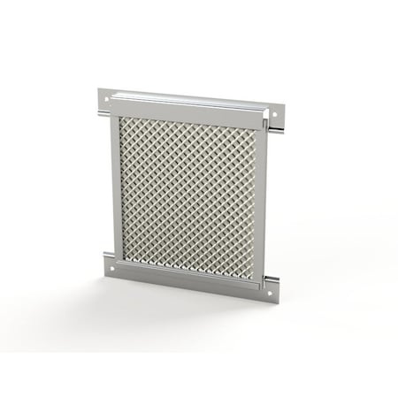 Saginaw Control & Engineering Filter, 8 in. H x 8 in. W x 1/2 in. L, Aluminum SCE-FLT66